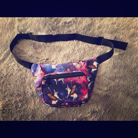 Handbags - Cat Riding Unicorn Galaxy Fanny Bag NEW! Handbags - Cat Riding Unicorn Galaxy Fanny Bag NEW!
